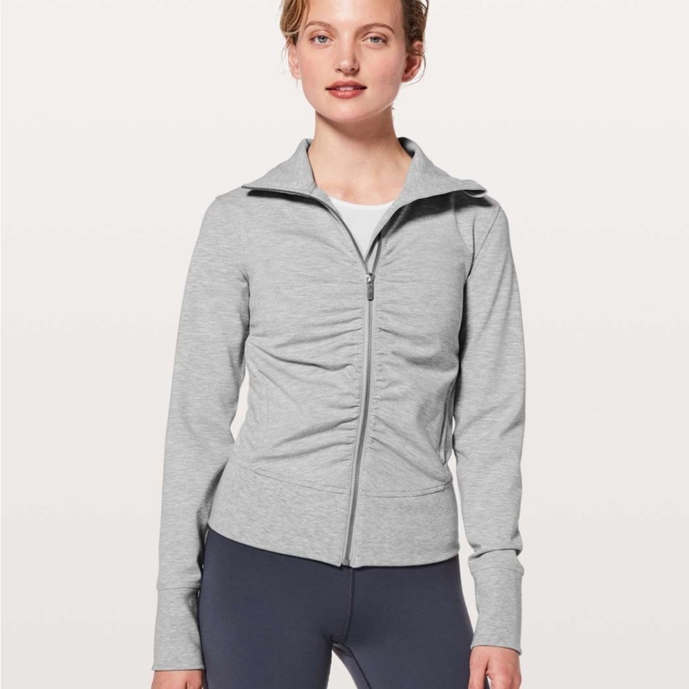 Lululemon • Gather Up Jacket Heathered Power Grey / Sea Salt